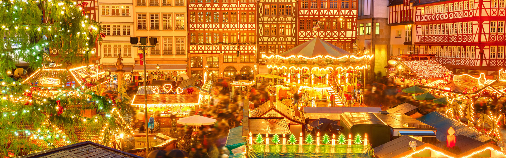 Winter market lights in Germany