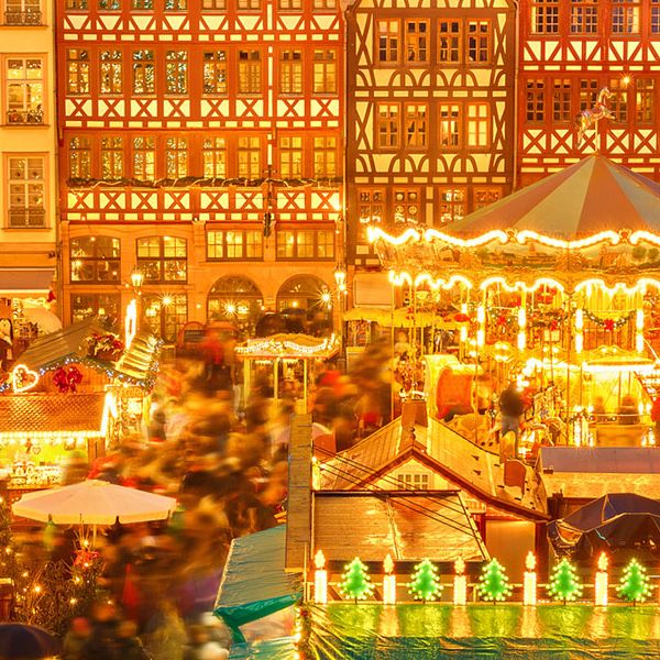 Winter market lights in Germany